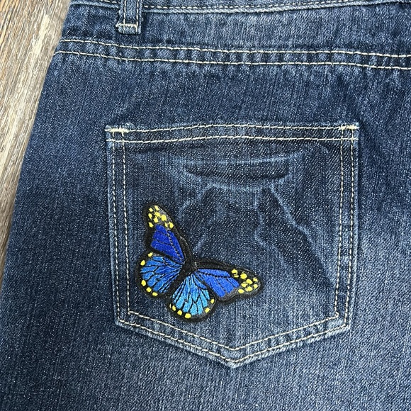 MOTO cute Jean shorts with butterflies - Picture 2 of 4